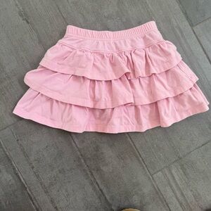 Hanna Andersson Light Pink Skirt ruffles skort shorts attached 5 6 7 8